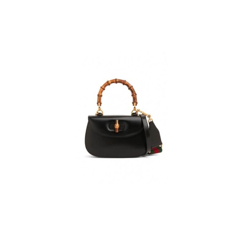 GUCCI BAMBOO 1947 JUMBO GG SMALL TOP HANDLE BAG
